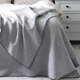Хлопковое покрывало LA MODNO GRAIN SKY GRAY 200х220 см Скандинавський серый - изображение 3