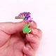 Брошь-значок BROCHE бижутерия Цветы Фрезия фиолетовая BRGV114061 - изображение 3