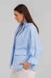 Куртка-вітровка оверсайз блакитний 5XL - зображення 4