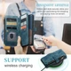 Чехол-кошелек CaseMe Retro Leather с манитом и ремешком для Samsung A52 Бирюзовый - изображение 2