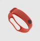 Ремешок Xiaomi Mi Band 4 / 3 силиконовый однотонный браслет Красный / Оранжевый 2418P - изображение 2