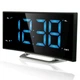 Годинник настільний з радіо Technoline WT460 Blue LED Black/Silver (WT460 blaue LED) - зображення 1