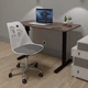 Дитяче крісло Hommex Dingo White / Grey (арт H-232 W/G MR) на колесах хром - изображение 2