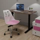 Дитяче крісло Hommex Dingo White / Pink (арт H-232 W/PN MR) на колесах хром - изображение 2