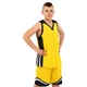 Форма баскетбольная детская Zelart L044 размер 3XS рост 110-120 см Yellow-Black - изображение 3