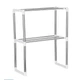 Этажерка для микроволновки 2 яруса Shelf настольный стеллаж для дома раздвижная телескопическая полка (111120678-AV) - изображение 5
