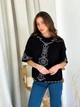Джемпер жіночій Чорно-білий "Вишиванка" L-XL - изображение 2
