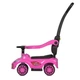 Дитяча каталка-толокар Bambi M 5763L-8 рожевий, з батьківською ручкою - зображення 4