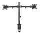 Крепление настольное для 2-х мониторов Brateck LDT66-C034 диагональ 17"-27" нагрузка 18 кг Черный - изображение 2