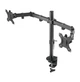 Крепление настольное для 2-х мониторов Brateck LDT66-C034 диагональ 17"-27" нагрузка 18 кг Черный - изображение 5