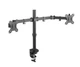 Крепление настольное для 2-х мониторов Brateck LDT66-C034 диагональ 17"-27" нагрузка 18 кг Черный - изображение 6