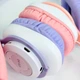 Бездротові навушники "Котячі вушка" CatEar QC-11 з підсвіткою RGB Bluetooth MP3 плеєр Рожеві - зображення 3