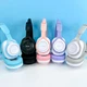 Бездротові навушники "Котячі вушка" CatEar QC-11 з підсвіткою RGB Bluetooth MP3 плеєр Рожеві - зображення 6