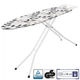Гладильная доска Casa Si Superstandard Basic 120x38 White/Black Leaves, CS95150E166 - изображение 1
