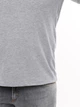 Футболка мужская светло-серая однотонная широкая 6228-8 XL - изображение 6