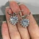 Серьги серебро с цирконами "Сияние алмазных сердец" ювелирный сплав Xuping Jewelry упакованы в коробочку (12767) - изображение 3