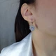 Серьги серебро с цирконами "Сияние алмазных сердец" ювелирный сплав Xuping Jewelry упакованы в коробочку (12767) - изображение 5