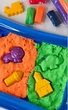 Дитячий набір Danko Toys Кінетичний пісок "KidSand" 1200 г+пісочниця 7*19*26см (KS-02-02U) - зображення 2