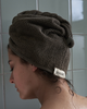 Ręcznik z turbanem Meraki Solid Hair towel Army brązowy (5707644860421) - obraz 4