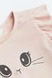 Світшот з воланами рожевий Котик H&M 92см (400095817) - зображення 2