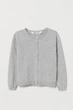 Кардиган світло-сірий H&M 98-104см (400095832) - зображення 1