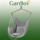 Подвесное кресло со спинкой и подушками Gardlov 20937 качели садовые уличные для дачи или дома размеры 130 х 97 см Серый - изображение 10