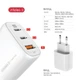 СЗУ Intaleo TCG65GAN 1USB 2Type-C PD 65W 3A QC3.0 White (1283126559525) - зображення 4