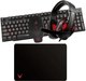 Zestaw przewodowy VARR 4in1 Squad Set 01 USB Black (VG4IN1SET01) - obraz 1