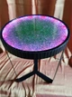 Кофейный столик Изумрудное Сияние с подсветкой RGB Возможность работы от Повербанка Круглый Диаметр 38 см - изображение 3