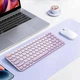 Беспроводная Игровая Бесшумная Клавиатура Baseus K01A Wireless Tri-Mode Keyboard |EN раскладка, 2.4G/BT1+BT2, 2xAAA бат.| Фиолетовый - изображение 2