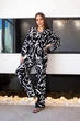 Женский летний костюм Fashion с вырезом на спине 50/52 черный - изображение 1