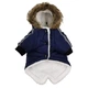 Курточка с капюшоном для собак Pet Style "Jacket" Синяя S - изображение 8