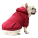 Толстовка з кишенею для собак Pet Style "Однотон" Червона XL - зображення 2
