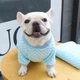 Вязаный махровый свитер для котов и кошек Pet Style "Мишка" Голубой M - изображение 4