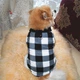 Жилетка для котов и кошек с кольцом Pet Style "Клетка" Черно-белая M - изображение 3