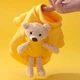 Светр з ведмедем у кишені для котів Pet Style "Тедді" Жовтий S - зображення 2