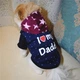 Толстовка для котов и кошек Pet Style "Я люблю папочку" Синяя L - изображение 3