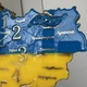 Часы настенные из эпоксидной смолы "Карта Украины" 50х34 см (033-50) - изображение 8