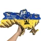 Часы настенные из эпоксидной смолы "Карта Украины" 50х34 см (026-50) - изображение 1