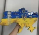 Часы настенные из эпоксидной смолы "Карта Украины" 80х54 см (024-80) - изображение 1