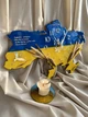 Годинник настінний з епоксидної смоли "Карта України" 50х34 см (038-50) - зображення 2