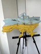 Часы настенные из эпоксидной смолы "Карта Украины" 60х40 см (028-60) - изображение 5