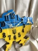 Часы настенные из эпоксидной смолы "Карта Украины" 40х27 см (043-40) - изображение 5