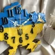 Часы настенные из эпоксидной смолы "Карта Украины" 40х27 см (043-40) - изображение 3