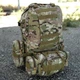 Рюкзак 55 л Assault Oxford 800D із кріпленням Molle мультикам розмір 52 х 47 х 33 см - зображення 3