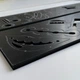 Настенные часы DIY 3D "Dentin" чёрные - Большие бескаркасные 3Д часы 60-130 см, самоклеящиеся (1011268) - изображение 11