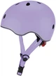 Шлем защитный детский Globber GO UP LIGHTS лавандовый с фонариком 45-51 см (506-103) - изображение 1