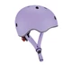 Шлем защитный детский Globber GO UP LIGHTS лавандовый с фонариком 45-51 см (506-103) - изображение 6