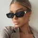 Солнцезащитные очки No Brand квадратные Lady Victoria черные - изображение 1