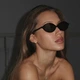 Солнцезащитные очки No Brand округлые Oculos черные - изображение 3
